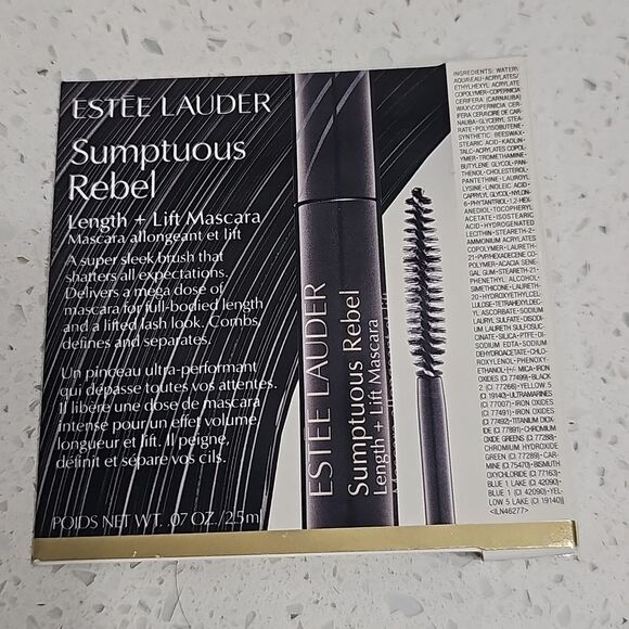 NWT Estee Lauder Sumptuous Rebel Mini Length + Lift Mascara - .07 oz / 2.5 ml - Picture 2 of 3